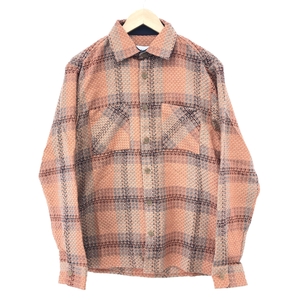 未使用品◆wax london ワックスロンドン SUMMER WHITING OVERSHIRT 24SS チェックシャツ サイズ:S◆ ブラウン メンズ トップス