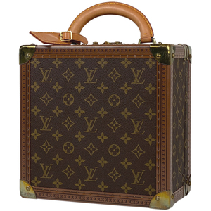 ルイ・ヴィトン Louis Vuitton モノグラム トランク ミニ メイクボックス トランク モノグラム ブラウン レディース 【中古】