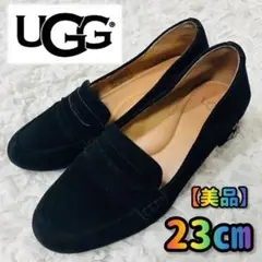 UGG アグ スリッポン パンプス ローファー スタッズ ブラック 23スエード