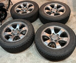 □ トヨタ 120系 ランクルプラド 純正 17インチホイール 6-139.7 ブリザック DM-V2 225/60R17 スタッドレスタイヤ 札幌　丘 T-164