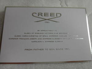 CREED　オードパルファム　シルバーマウンテンウォーター（香水）試供品2ｍｌ