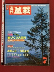 ｍ※　月刊　近代　盆栽　1989.7　特集：樹づくり大百科　　/I122