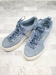 ◇ puma プーマ ローカット386744-02 スニーカー シューズ サイズ23.5cm ライトブルー系 レディース P