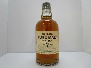 サントリー ピュアモルト ウイスキー 7年 白 ホワイトラベル 500ml 43% SUNTORY PURE MALT 国産 特級 従価 未開栓 古酒 /B39452