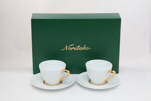 ノリタケ★カップ＆ソーサー ペア セット Noritake ２客 長期保管品 未使用 食器 コーヒーカップ 来客用