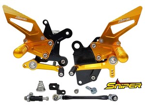 NINJA250 NINJA400 Z250 Z400 ABS対応 バックステップ 金 SNIPER スナイパー SP0089GD