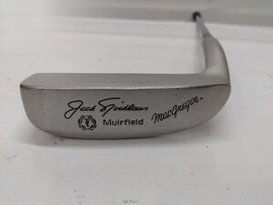 【中古パター】 MacGregor Jack Nicklaus ジャックニクラウス Muirfield L字パター ミュアフィールド flex:不明 メンズ右 スチールシャフト