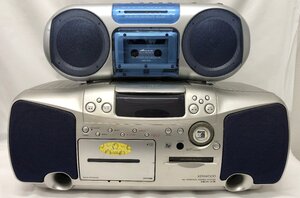 ★【USED】MCR-350 ステレオラジオカセットレコーダー(通電確認実施済) KENWOOD MDX-E3 ラジオカセットレコーダー(動作未確認)