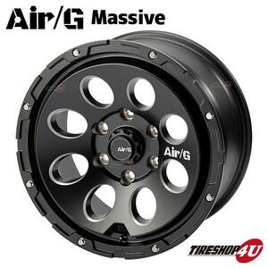 4×4 Engineering Air/G Massive FACE3 19x8.0J 6/139.7 +20 MB マットブラック 1本から送料無料