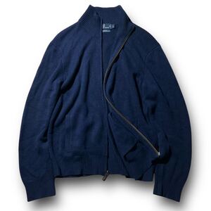 美品!激レア XL】カシミヤ100％ POLO BY RALPH LAUREN ジップアップ ニット ネイビー ドライバーズ カシミア italy生地 ポロラルフローレン