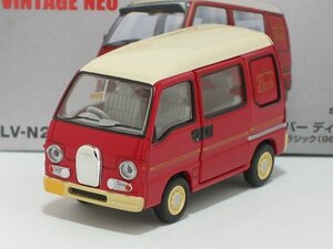 スバル サンバー ディアス クラシック 96年式（赤/白）LV-N249b【トミーテック社1/64ミニカー】【トミカの時】