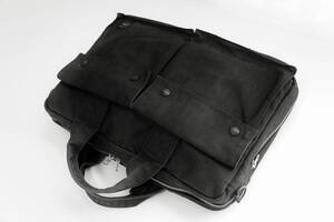 【良品】￥29,700 SMOKY 2WAY BRIEFCASE ブリーフケース 人気ブラック 高密度コーデュラダック ビジネスバッグ 書類鞄 スモーキー ポーター