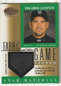 【ジャージカード】2001 Leaf Certified MATERIALS #FG-81 Edgardo Alfonzo 016/108 元巨人