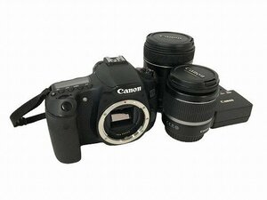 SNG56942相 Canon キャノン EOS 60D デジタル一眼レフカメラ レンズ2点 18-55mm 18-135mm ジャンク 直接お渡し歓迎