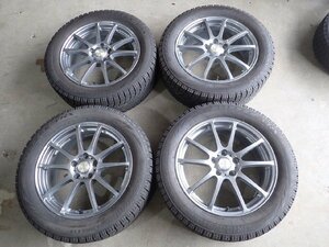 YS11977【送料無料225/55R18】クロストレック SK系フォレスターなどに BS 中古スタッドレス ▼18×7J 114.3/5H ET48▼