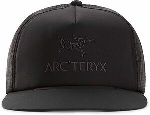 Arcteryx Logo Trucker Flat Cap 　アークテリクス　ロゴ　トラッカー　フラット　キャップ　OS　Black