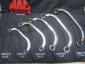 ◆◆MAC TOOLs　マックツール ハーフムーンレンチ　5PC　未使用