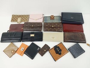 [O14C-66-040-1] ウォレット 財布 まとめ売り ジャンク LOUIS VUITTON COACH GUCCI カルティエ 他