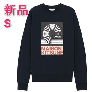 [新品] ネイビー S メゾンキツネ（MAISON KITSUNE）スウェットトレーナー メンズ アンソニー・バーレル スウェットシャツ ANTHONY BURRILL