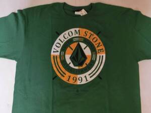 USA購入 人気サーフ＆ボーダー系アメカジブランド ボルコム【Volcom】STONE ロゴマークプリントTシャツUS Sサイズ　★