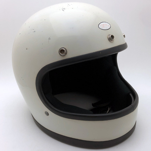 送料無料 BELL STAR 120 WHITE 59cm/ベルスター120白ビンテージヘルメット族ヘルオンロードヘルメットカフェヘルIIIII3bucoブコレーサー70s