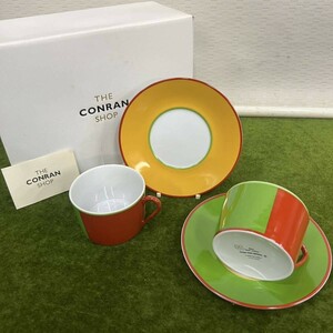 a★☆未使用保管品/THE CONRAN SHOP/ザコンランショップ ティーカップ ソーサーセット ２客揃