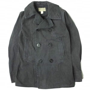 RRL ダブルアールエル COTTON CANVAS P-COAT コットンキャンバスPコート S ネイビー Double RL ピーコート アウター g6272