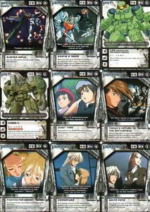 ガンダムウォー(米国版)3 白 UC C G 18枚 BINDING FATE GUNDAM WAR COLLECTIBLE CARD GAME ガンダムＷ 