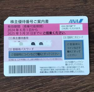 全日空 ANA 株主優待券１枚とクーポン　有効期限 2025年5月31日まで　送料無料