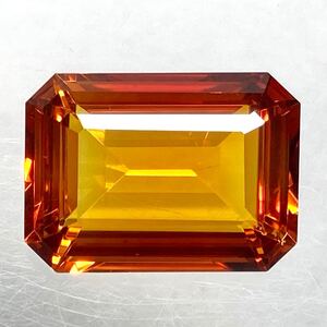 1円〜!!〔シトリン35.27ct〕n 約22.0×16.1mm ルース 裸石 宝石 ジュエリー jewelry citrine CC0/DC0◎ w5 86