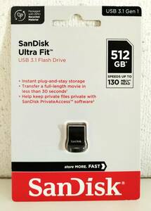 SanDisk 超小型 USBメモリー512GB USB3.0対応 SDCZ430-512G-G46