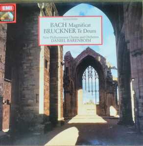 バッハ マニフィカト/ブルックナー テ・デウム 独EMI盤 バレンボイム ニューフィルハーモニア BACH MAGNIFICAT BRUCKNER TE DEUM LP 