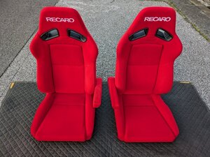 RECARO レカロ SR-7F レッド セミパケ リクライニングシート 運転席 助手席 左右セット アームレスト付き 超美品