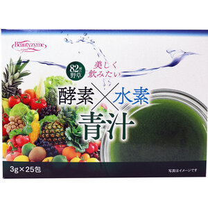 【まとめ買う】酵素×水素 青汁 ３ｇ×２５包入×9個セット