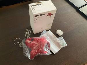 新品 IKEA イケア SPRIDA LED スポットライト プロジェクター スライド レッド