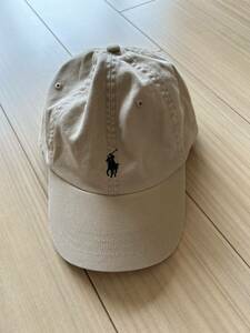 キャップ ポロラルフローレン POLO RALPH LAUREN ベースボールキャップ ベージュ 未使用 帽子 ロゴ