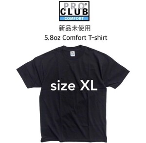 PROCLUB/プロクラブ/コンフォート/半袖/Tシャツ/XL/無地/黒/ブラック/シンプル/海外/おしゃれ/メンズ/レディース/