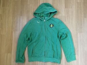 サイズL パーカー ロゴ puma プーマ　ジップアップパーカー ジャマイカ Jamaica グリーン　緑