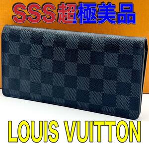 ☆激レア☆ ルイヴィトン LOUISVUITTON ダミエコバルト 長財布 ポルトフォイユブラザ 正規品 本物 レザー ビジネス コンパクトサイズ