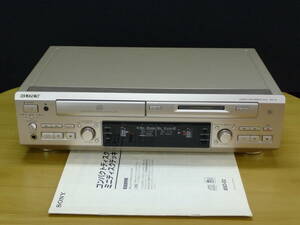 動作品 SONY MXD-D2 / ソニー CD & MDデッキ / 取扱説明書