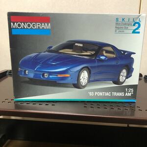 220 未組立 1/25 モノグラム 93 PONTIAC TRANS AM プラモデル 車 模型