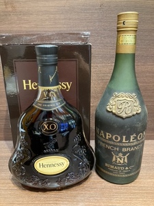 【未開栓】[大黒屋] ヘネシーXO　HENNESSY　RIMAUD&℃　NAPOREON　BRANDY　特級　ブランデー　2本セット　