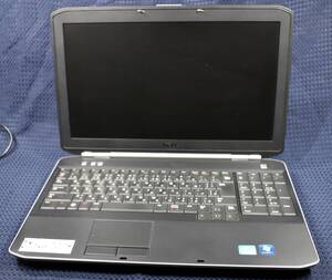 通電確認のみ(ジャンク扱い) DELL Latitude E5520 CPU:不明(シールはi3） RAM:2G HDD:無し (管:KP566