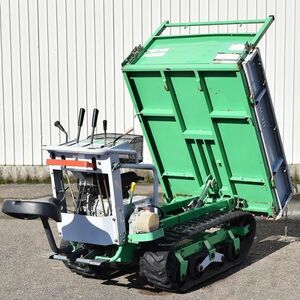 【新潟発】アテックス クローラ型運搬車 XG411D 油圧ダンプ仕様 平地400kg 傾斜地300kg クローラカート キャタピラ トレーラー クローラー