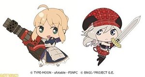 Fate/stay night UBW GOD EATER ラバーストラップセット anime japan限定品 コラボ セイバー ゴッドイーター ラバスト FGO 