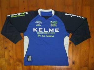 ☆難有☆ケルメ☆KELME☆長袖Tシャツ ドライTシャツ L 青 紺 白