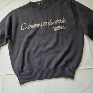  COMME CA DU MODE MEN コムサ・デ・モード ロゴセーター