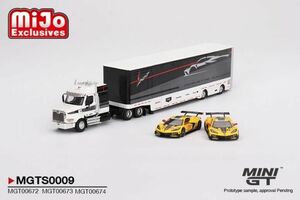 MINI GT 1/64 コルベットレーシング C8.R レーシング トランスポーターセット 北米限定 MGTS0009