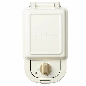 生産終了　激レア　新品未使用　ブルーノ BRUNO ホットサンドメーカー 耳まで焼ける 電気 シングル ホワイト BOE043-WH