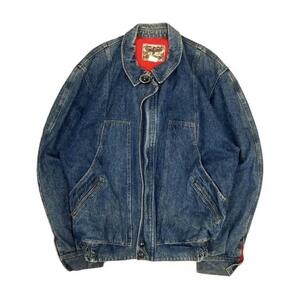 【L】USA古着 GUALUMIN デザインデニムジャケット DESIGHN DENIMJACKET　L位